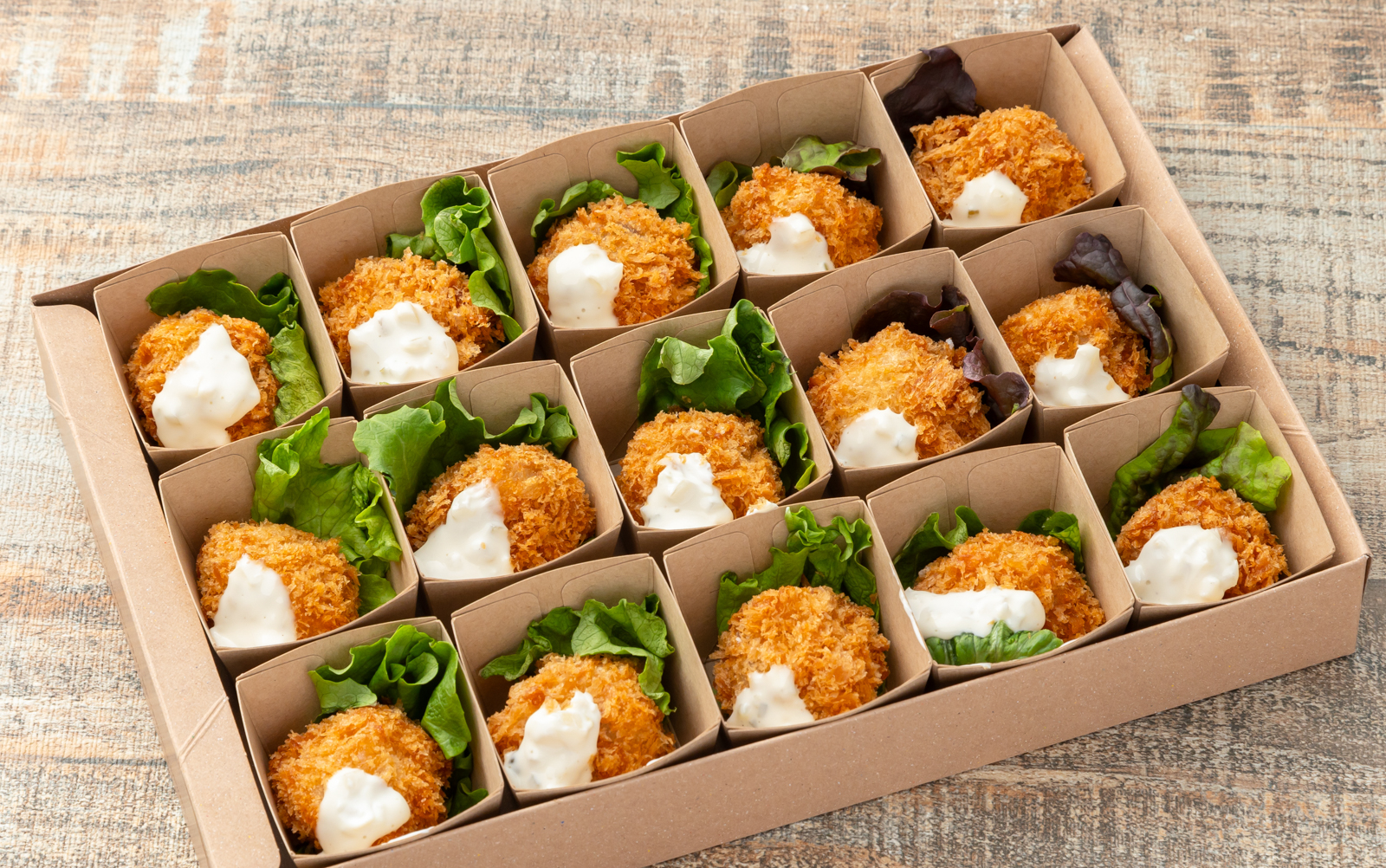 ホタテフライタルタル仕立て